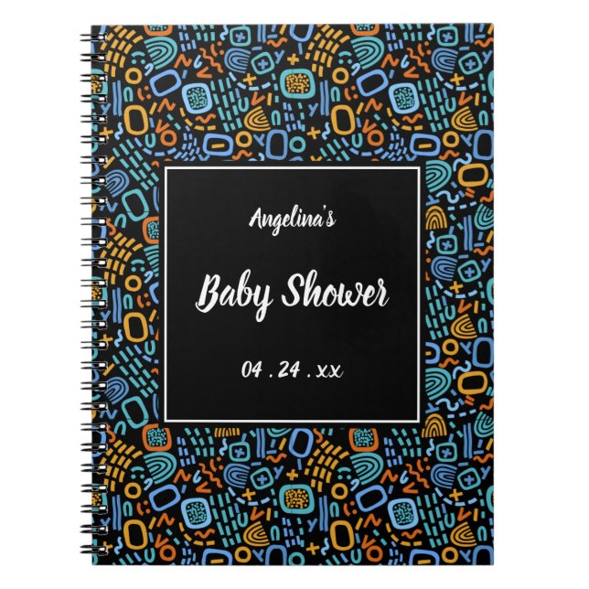 Rustic Boho Icon Gift List Notebook (Front)
