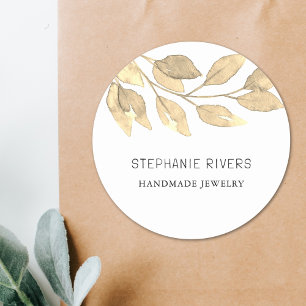 Rustic Boho Jewellery Maker Classic Round Sticker