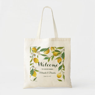 Rustic Boho Lemon Summer Wedding Welcome Bag