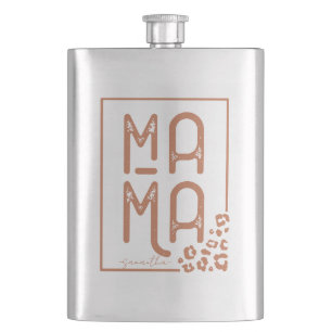 Rustic Boho Mama Hip Flask