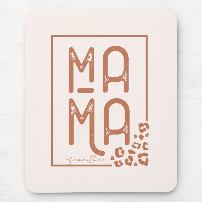 Rustic Boho Mama Mouse Pad (Front)