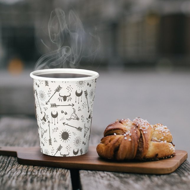 Rustic Boho Pattern ID1109 Paper Cups (Creator Uploaded)
