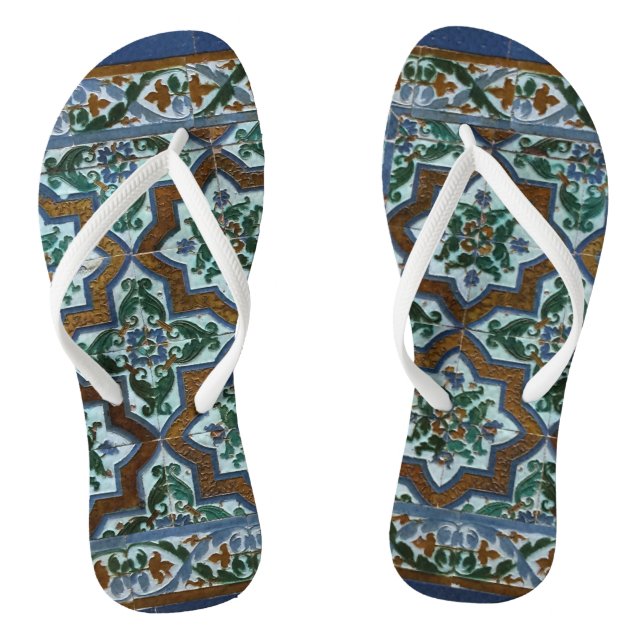 Rustic Boho Pattern Jandals (Footbed)