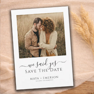 Rustic Boho Photo Wedding Save The Date