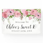 Rustic  Boho Pink and White Floral Sweet 16 Party