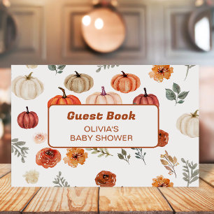 Rustic Boho Pumpkin Baby Shower Guest Book
