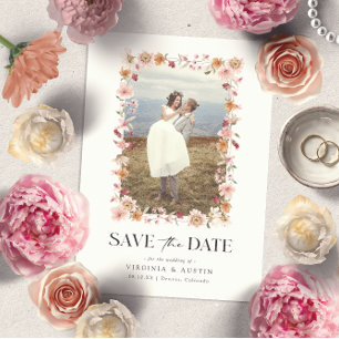 Rustic Boho Save The Date Card