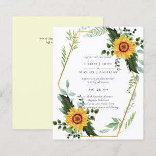 Rustic BOHO Sunflowers Greenery Wedding