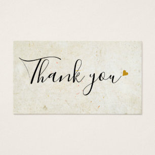 Rustic Boho Thank You Shopping Discount Card