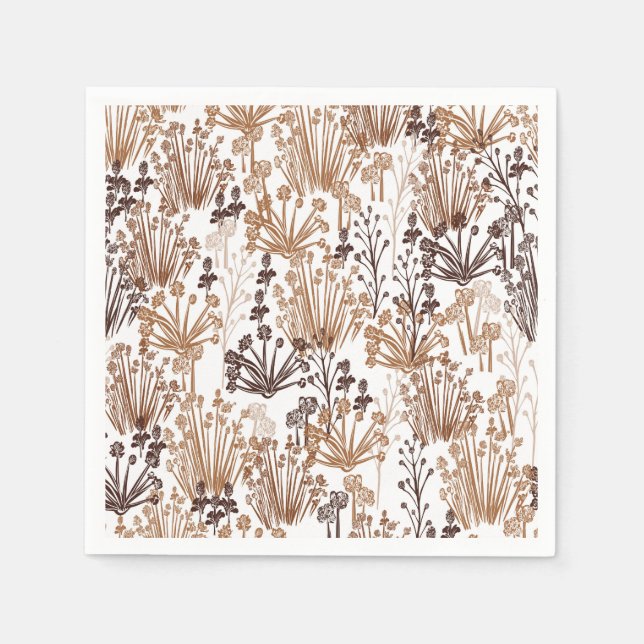 Rustic Boho Thorn & Thistle Outdoorsy Paper  Napkin (Front)