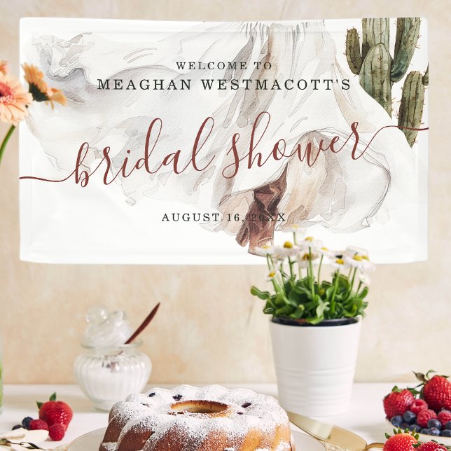 Rustic Boho Western | Bridal Shower Welcome Banner (Creator Uploaded)