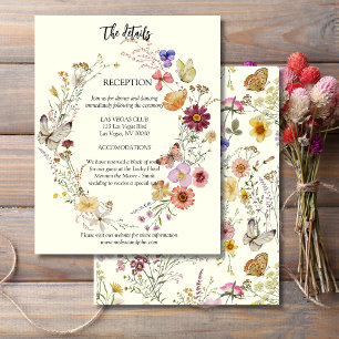 Rustic Boho Wildflower Enclosure Card