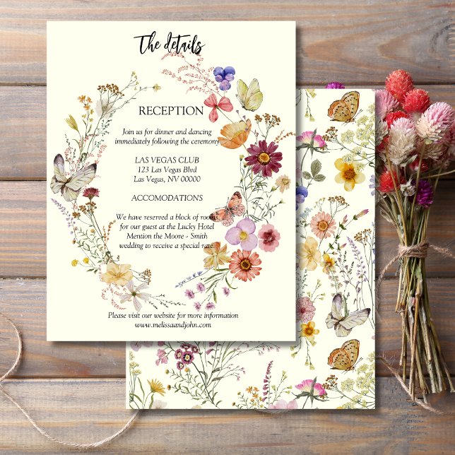Rustic Boho Wildflower  Enclosure Card (Creator Uploaded)