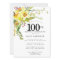 Rustic Boho Yellow Daffodil 100th Birthday