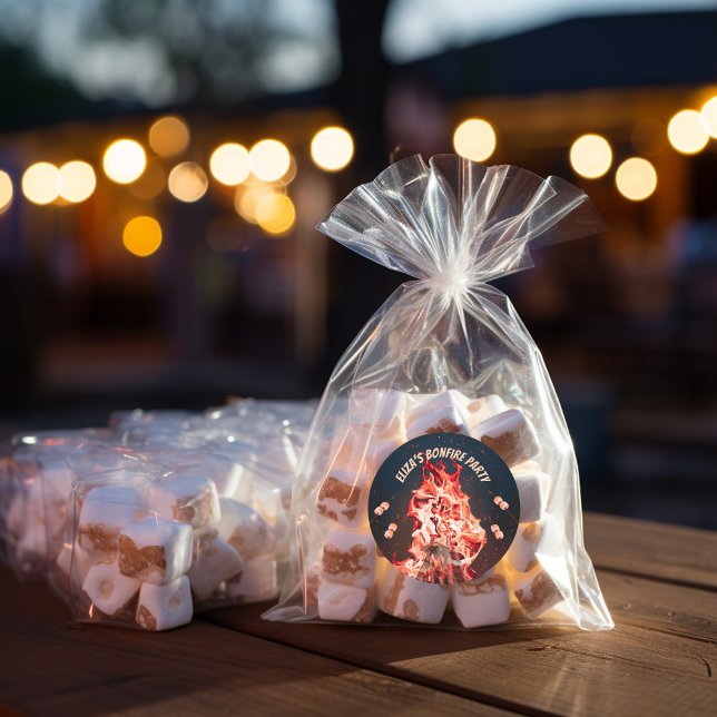 Rustic Bonfire and Marshmallows Party Stickers (Creator Uploaded)