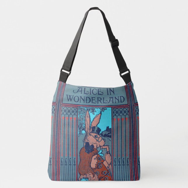 Rustic Book Cover Bags Alice And The Rabbit (Front)