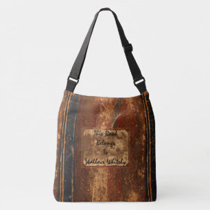 Rustic Book Cover Bags Old Grunge Text Book