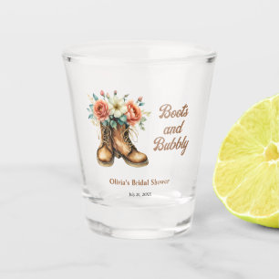 Rustic Boots and Bubbly Western Bridal Shower  Shot Glass