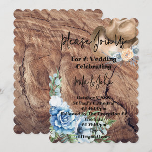 RUSTIC BOOTS COWBOY WEDDING INVITATION CARD