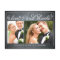 Rustic Border Wedding Thank You Card - Chalkboard