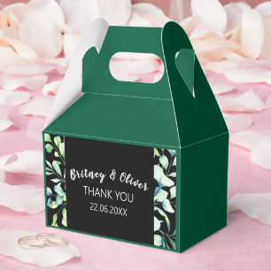 Rustic Botanical Eucalyptus Greenery Wedding Favour Box