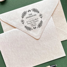 Rustic Botanical Family Envelope