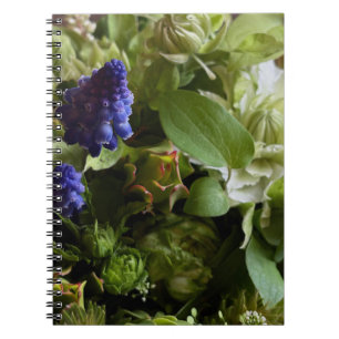 Rustic Botanical Garden Flowers Notebook