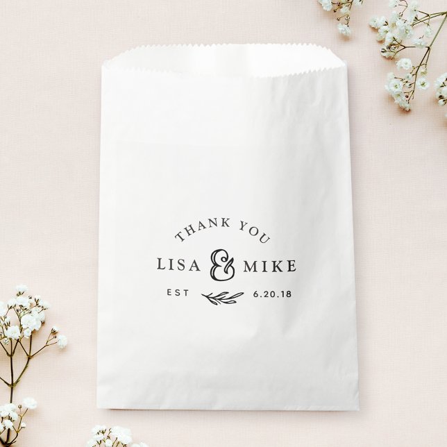 Rustic Botanical Wedding Bridal Shower Favour Bags (Creator Uploaded)