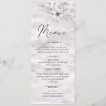 rustic botanics Wedding Dinner Menu Invitation<br><div class="desc">Our dreamy floral collection features acrylic brush strokes in blush and sky blue with grey foliage illustrations that bring romantic feel to all items spread over wedding necessities,  office supplies and personal items.</div>