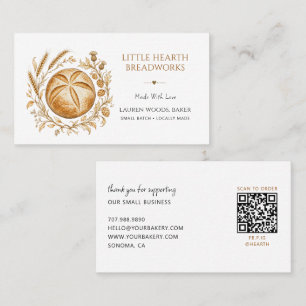Rustic Bread Bakery Business Card