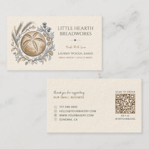 Rustic Bread Bakery  Business Card