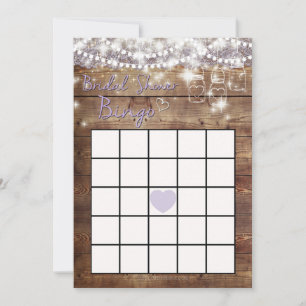 Rustic Bridal Shower Bingo Game