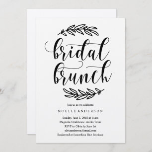 Rustic Bridal Shower Brunch Invitation