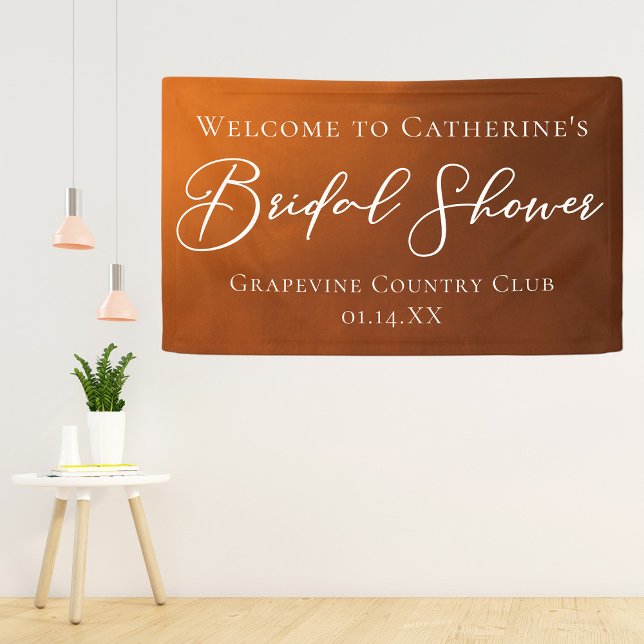Rustic Bridal Shower Personalised Welcome Banner (Creator Uploaded)