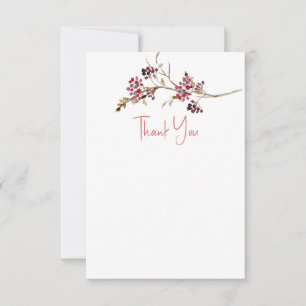 Rustic Bridal Shower Wedding Thank You Cards