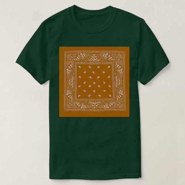 RUSTIC BROWN AND WHITE ANNA T-Shirt (Design Front)