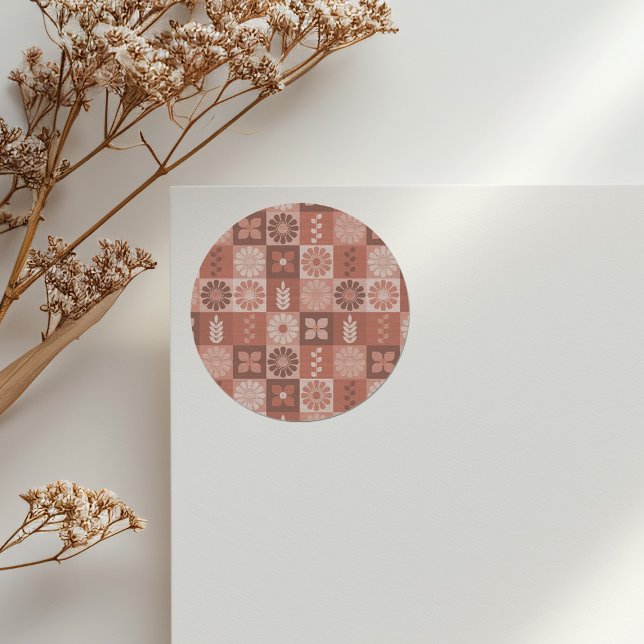 Rustic Brown Burlap Flowers Leaves Sticker (Creator Uploaded)