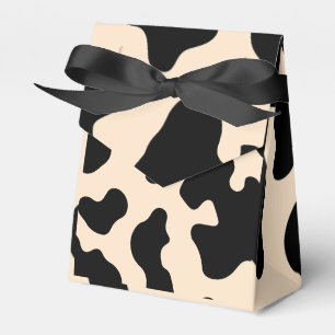 Rustic Brown Cow Print Country Western Rodeo Party Favour Box