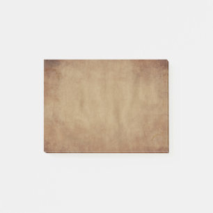 Rustic Brown Design Post-It Notes