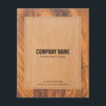 Rustic brown faux wood texture flyer<br><div class="desc">Image of rustic aged faux wood texture. Matching business card holders and business card. If you need any assistance customising,  changing colour,  or anything else to any of my designs,  contact ArtOnWear designer.</div>