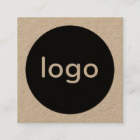 Rustic brown kraft paper add your logo handmade