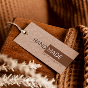 Rustic Brown Kraft Paper Clothing Price Hang Tag