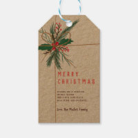 Rustic brown kraft twine mistletoe Christmas