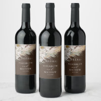 Rustic Brown Pampas & Floral Wedding