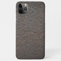 Rustic Brown Stone Mosaic Natural Rock Texture