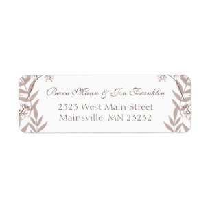 Rustic Brown Wedding Vintage Botanical