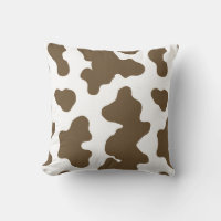 Rustic Brown  & White Cow Print Country Western