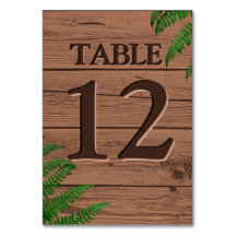 Rustic Brown Wood Leaves Boho Wedding