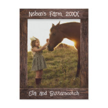 Rustic Brown Wood Text Editable Faux Photo Frame