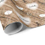 Rustic Brown Wood Wedding Designs Wrapping Paper<br><div class="desc">Rustic Brown Wood Wedding Designs Wedding Gift Wrap. A great design for a wedding or anniversary couple. Made with high resolution vector and digital graphics for a professional print. NOTE: (All zazzle product designs are "prints" unless otherwise stated) If you have any questions about this product please contact me at...</div>